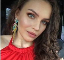 Zara PARROT BIRD Rhinestones