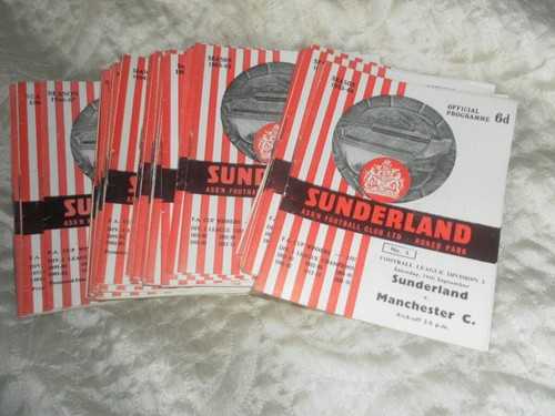 Sunderland home programmes - sunderland,