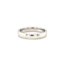 De Beers Wedding Band, Platinum, 3.4mm, Size L