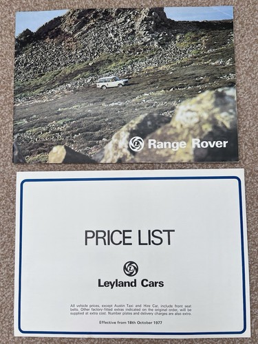 1977 range rover brochure - 1977,