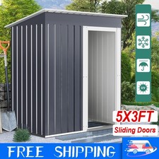 5x3ft Garden Shed Galvanised