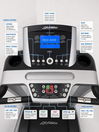 Life fitness treadmill - life,