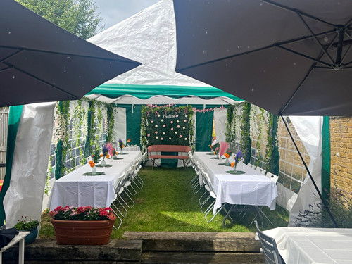 Outsunny 6x4m green white - outsunny,