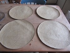 Rattan round place mats - rattan,