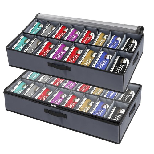 Under bed shoe storage - under,