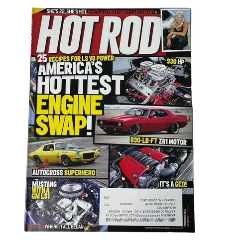 Hot rod magazine february - rod,