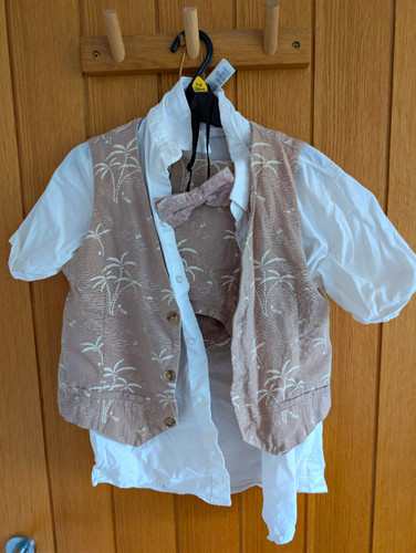 Boys beige waistcoat set - boys,