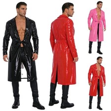 UK Mens Faux Leather Open