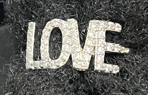 925 sterling silver love - silver, cz