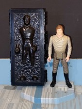 VINTAGE  ORIGINAL STAR WARS FIGURES HAN SOLO IN CARBONITE 1984 POTF ROTJ LAST 17