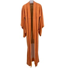 Japanese Kimono Orange Silk