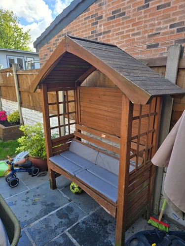 Garden arbour bench seat arch - bench,