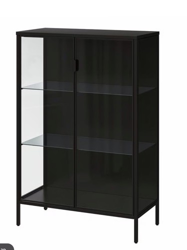 Ikea display cabinet black - display,