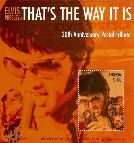 Elvis presley mnh stamp - elvis,