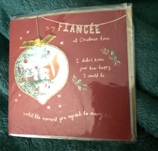 Fiancee christmas card - christmas,
