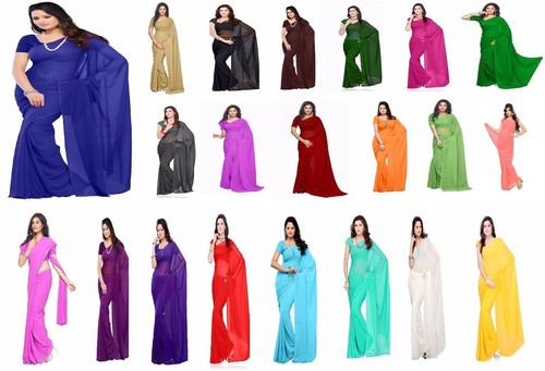 Chiffon saree indian ethnic - indian,