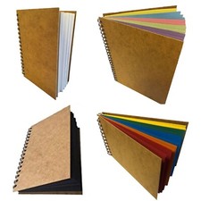 Eco  A3 A4 A5  SCRAPBOOK landscape portrait hardback kraft scrap book photo