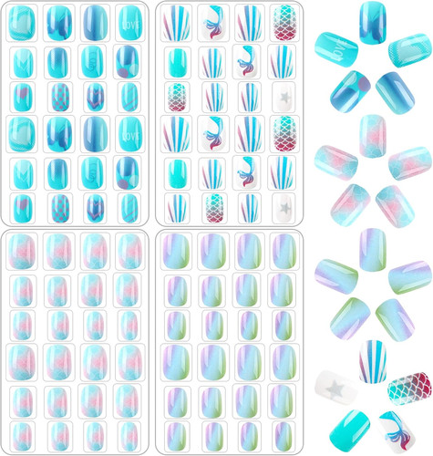 Janyun pcs kids fake nails - pcs,