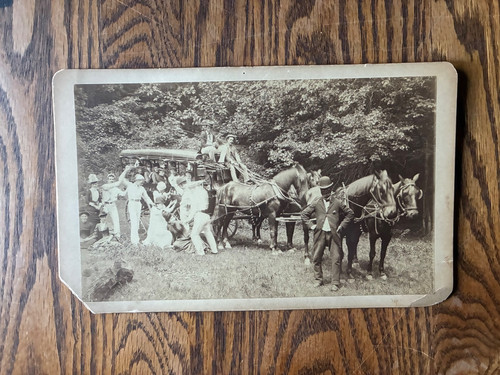 Antique 1887 photo - antique, tally-ho