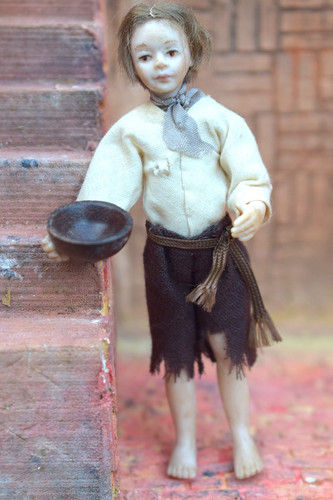Dolls house miniature - , doll