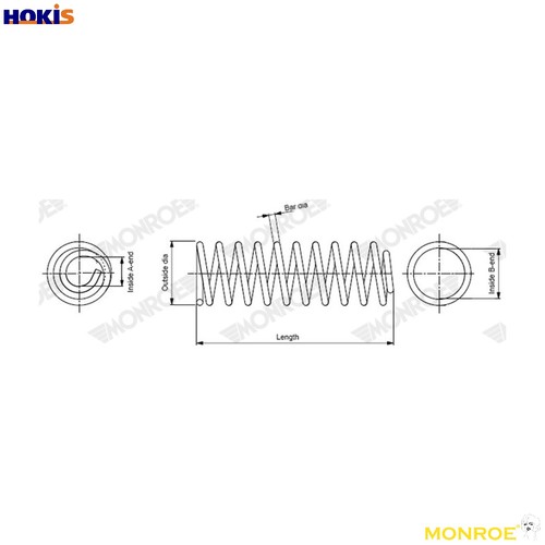 Suspension spring sp4565 for - spring,