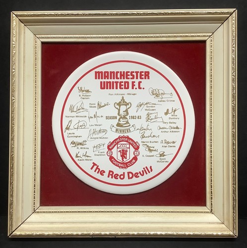 Manchester united tile - united, framed