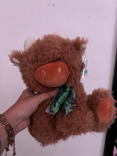 Brown highland cow plush - highland, soft