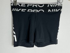 Nike Compression Shorts Pro Dri Fit | Ladies | Black/White | Medium |