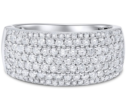 Wide 34ct diamond 14k white - wide, 1.34ct