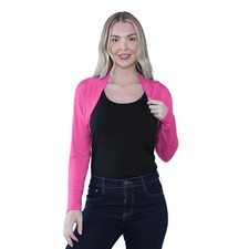 Ladies Long Sleeve Shrug Open