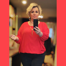 ROCKTHOSECURVES WOMENS BLOUSE