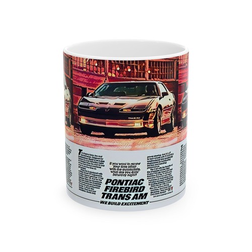 Pontiac firebird mug vintage - firebird, mug,