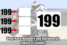 3 x Motorcycle Race Numbers