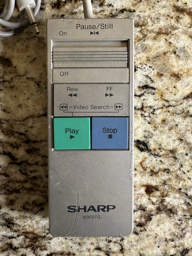 Sharp wired vcr - remote, control