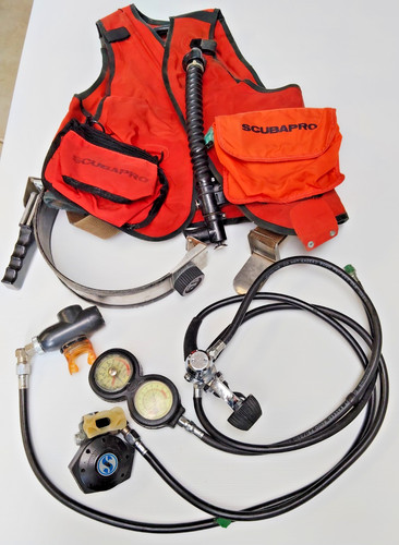 Vintage scuba diving equipment - scuba,