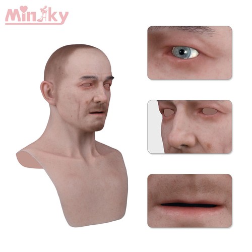 Silicone men mask - silicone,