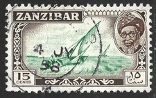 Zanzibar, Scott #251, Sultan