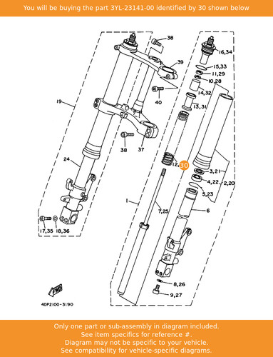 Yamaha spring front fork - yamaha,