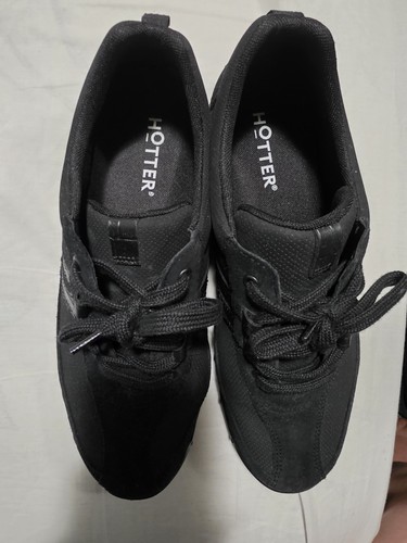 Hotter black lace low top - black, up