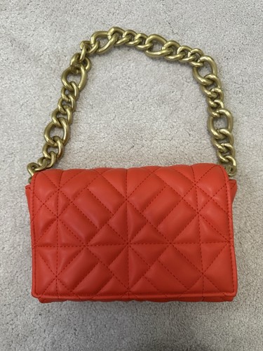 Zara red orange - zara, quilted