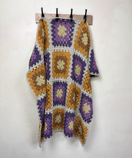 Vintage crochet lap blanket - vintage,