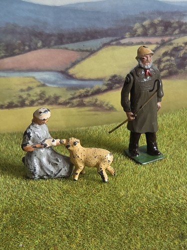 Vintage lead farm - lead, figures