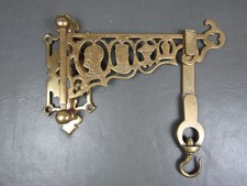Antique brass spit jack swing bracket hook crane Boar War Baden Powell