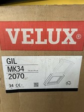 VELUX roof window 78 x 92 cm GIL MK34  2070 White Fixed Element Double Glazed   