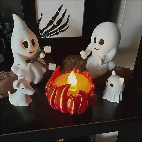 Set halloween ghost campfire - 1,