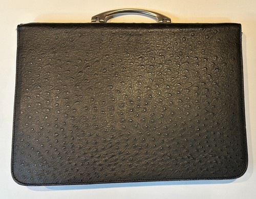Ostrich skin briefcase oliver - skin, briefcase: