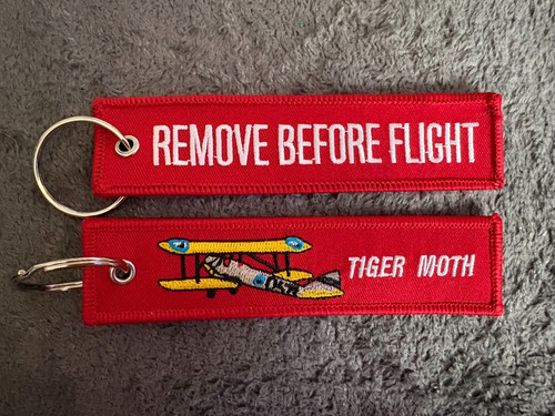 Tiger moth key chain - tiger,