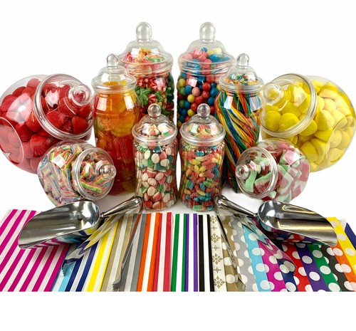 Plastic sweet table buffet - plastic, kit