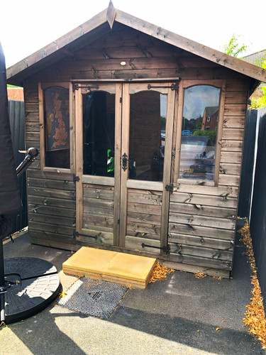 Wooden apex roof summerhouse - roof,