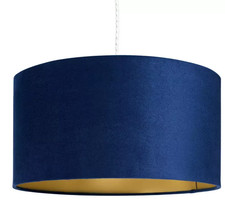 Habitat Velvet Drum Lampshade